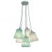 Lustre Pendente Cacho Quarto Bebê Chevron Tons de Verde