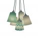 Lustre Pendente Cacho Quarto Bebê Chevron Tons de Verde