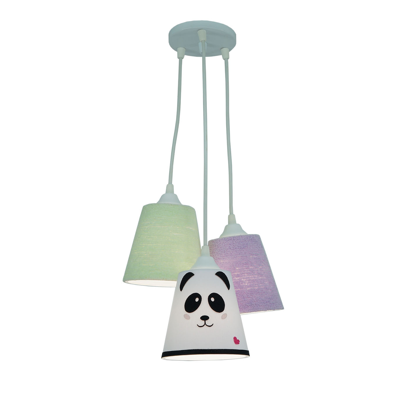 Lustre Pendente Cacho Quarto de Bebê Panda