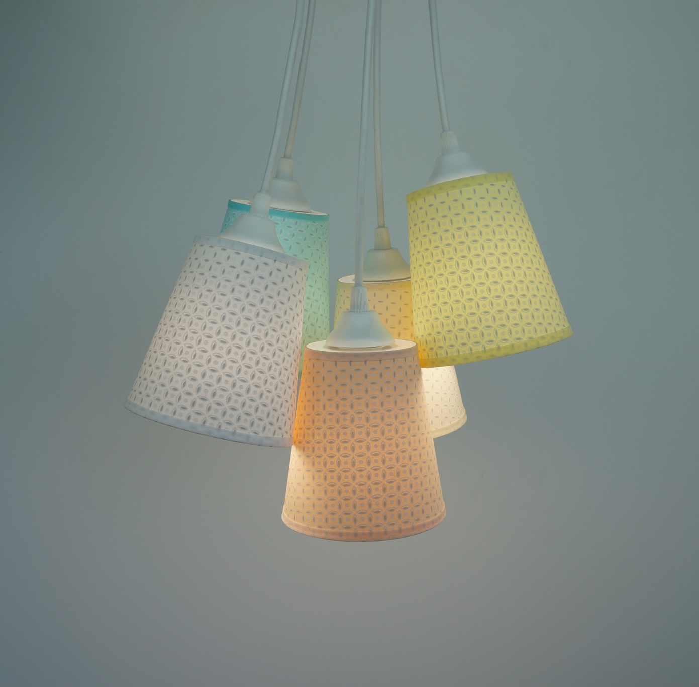 Lustre Pendente Cacho Suave Arabescos Colors