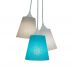 Lustre Pendente Cacho Tons de Cinza e Azul