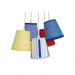 Lustre Pendente Cacho e Listras Cores Colorido