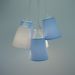 Lustre Pendente Candy Arabescos Azul e Branco