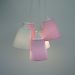 Lustre Pendente Candy Arabescos Rosa e Branco