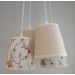 Lustre Pendente Floral Delicate Tons de Bege
