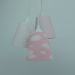 Lustre Pendente Infantil Nuvens Tons De Rosa E Branco