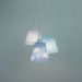 Lustre Pendente Infantil Nuvens e Zig Zag Azul e Branco