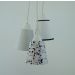 Lustre Pendente Luminária Bebê Zoo Cacho Preto e Branco