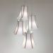 Lustre Pendente Luminária Cacho 4 Cúpulas Paris Linho com Detalhes em Bege