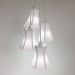 Lustre Pendente Luminária Cacho 4 Cúpulas Paris Linho com Detalhes em Cinza