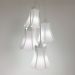 Lustre Pendente Luminária Cacho 4 Cúpulas Paris Linho com Detalhes em Verde