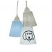 Lustre Pendente Luminária Cacho Cachorrinho Branco, Bege e Azul