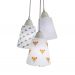 Lustre Pendente Luminária Quarto Bebê Raposinha Tecidos Bivolt