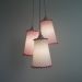 Lustre Pendente Luminária Quarto de Menina Rosa e Branco com Pompom