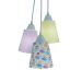 Lustre Pendente Luminária Revestida com Tecido Bailarinas Coloridas