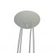 Lustre Pendente Luminária Tecido Nuvens Tons De Rosa E Branco