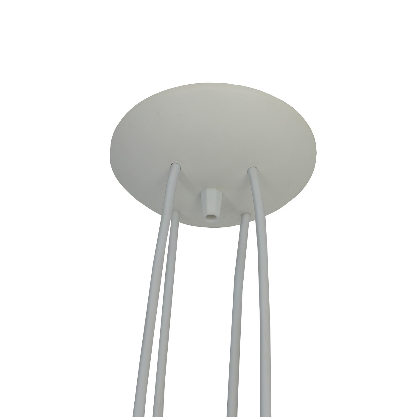 Lustre Pendente Luminária Tecido Nuvens Tons De Rosa E Branco