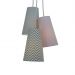 Lustre Pendente Menina Chevron e Rosa Bebê