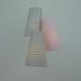 Lustre Pendente Menina Chevron e Rosa Bebê
