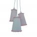 Lustre Pendente Menina Pompons Cor de Rosa
