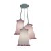 Lustre Pendente Menina Pompons Cor de Rosa