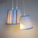 Lustre Pendente Menino Listras, Azul e Branco