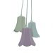 Lustre Pendente Paris Arabescos Branco, Bege e Rosa