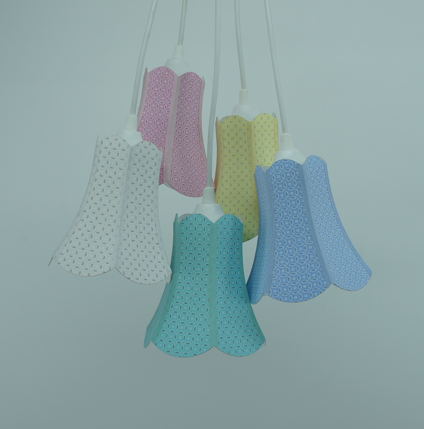 Lustre Pendente Paris Arabescos Cores Suaves