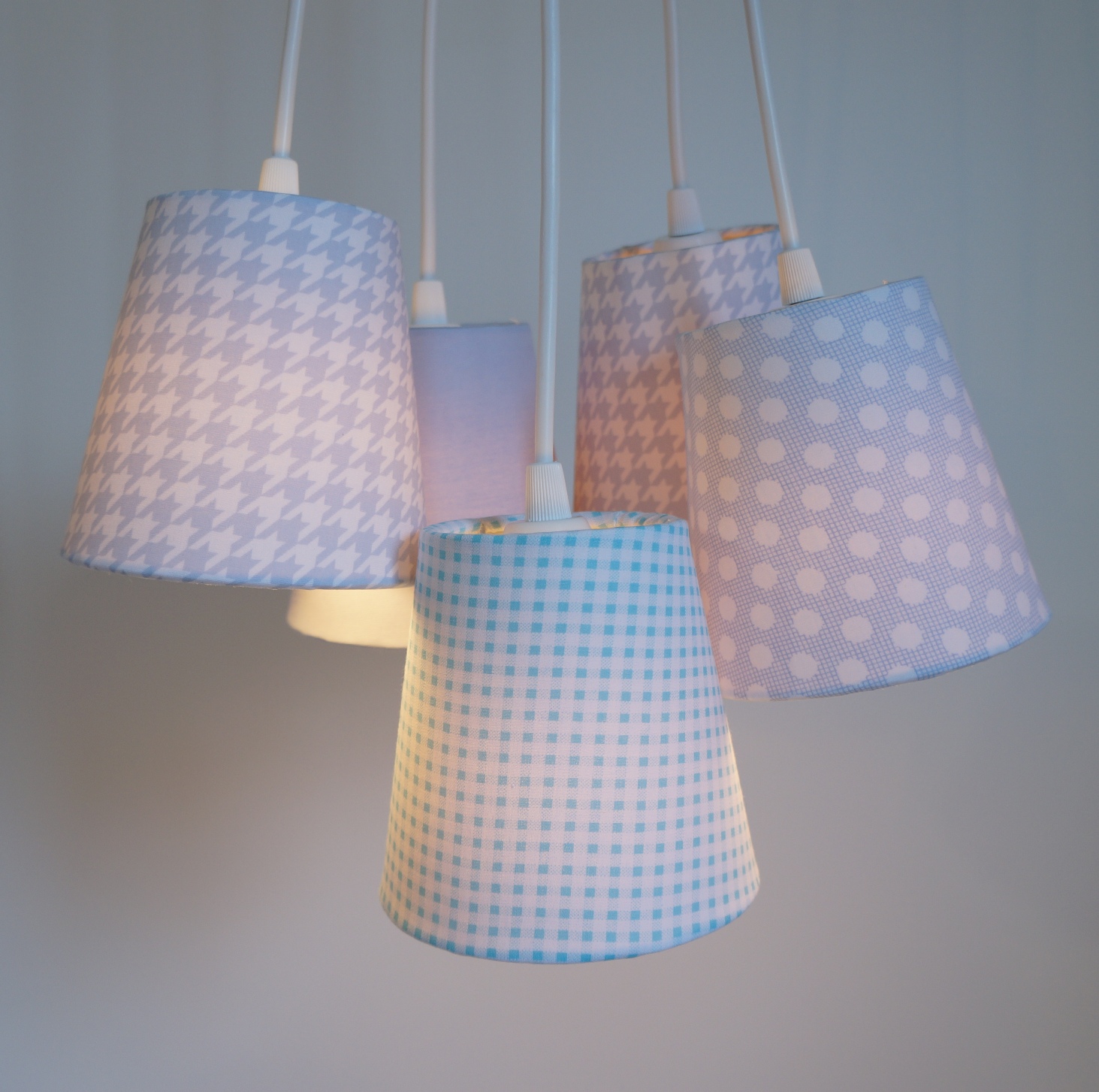 Lustre Pendente Pied de Poule Baby