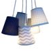 Lustre Pendente Quarto Bebê Menino Chevron