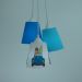 Lustre Pendente Quarto Infantil Surf e Fusquinha