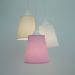 Lustre Pendente Quarto de Bebê Arabescos Rosa, Bege e Branco