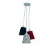 Lustre Pendente Quarto de Bebê Aviãozinho Azul e Vermelho