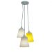Lustre Pendente Quarto de Bebê Chevron Amarelo e Cinza