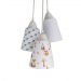 Lustre Pendente Quarto de Bebê Tecido Raposinha e Corações