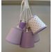 Lustre Pendente Quarto de Menina Lilás e Branco
