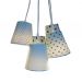 Lustre Pendente Tecido Anita Catita Tons de Azul