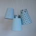 Lustre Pendente Tecido Anita Catita Tons de Azul