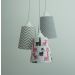 Lustre Pendente Tecido Girafinhas
