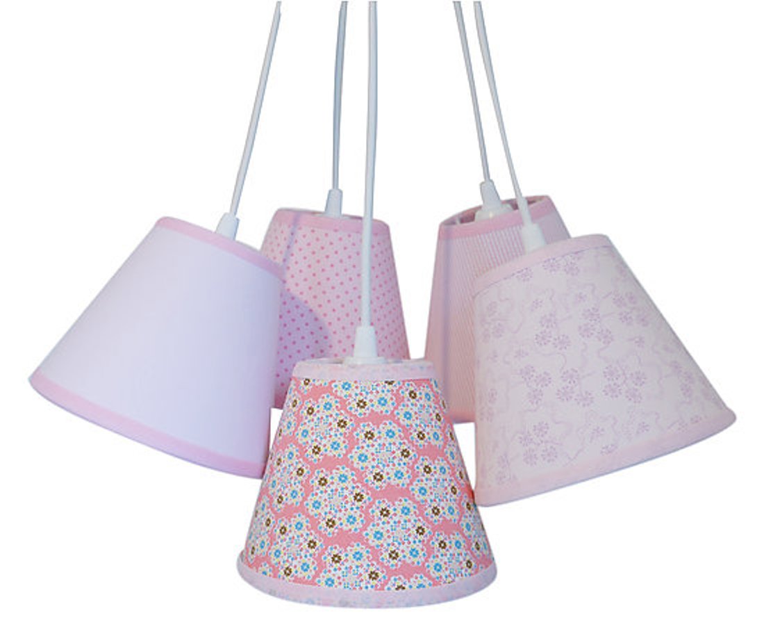 Lustre Pendente Tons de Rosa Cacho Menina