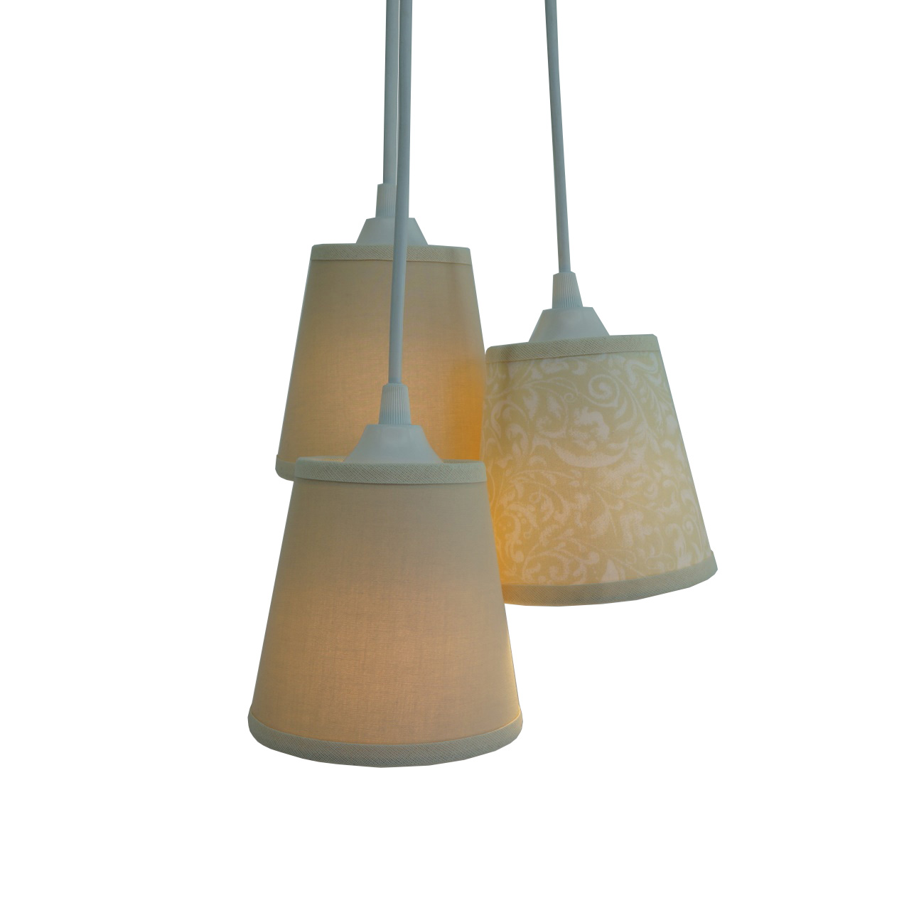 Lustre Pendente Trio Bege