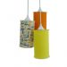 Lustre Pendente Triplo Amarelo Laranja Carrinhos