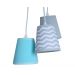 Lustre Pendente Triplo Chevron Baby