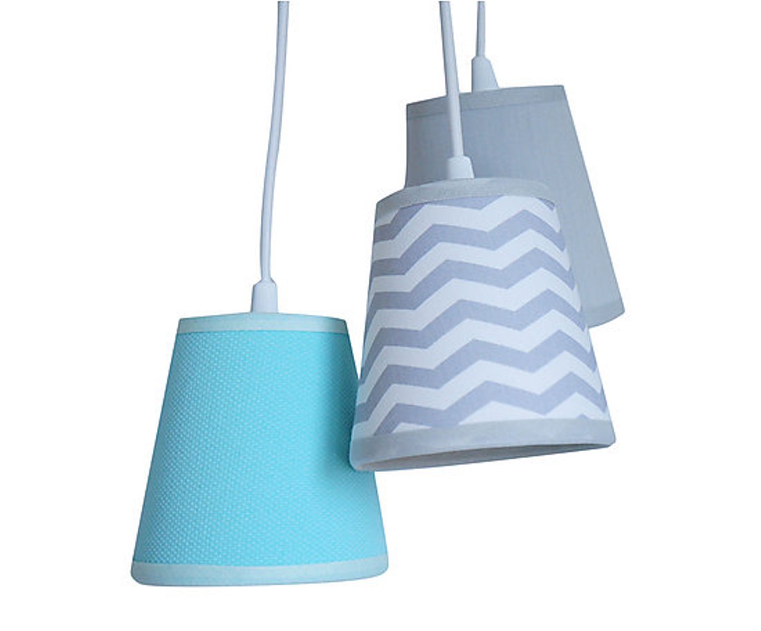 Lustre Pendente Triplo Chevron Baby
