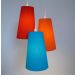 Lustre Pendente Triplo Crie Casa Azul, Laranja e Vermelho