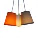 Lustre Pendente Triplo Zoo Laranja, Caqui e Bege