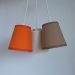 Lustre Pendente Triplo Zoo Laranja, Caqui e Bege