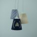 Lustre Pendente Ursinho Bege e Azul Marinho