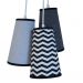Pendente Triplo Chevron Crie Casa Preto e Branco