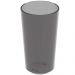 12 Copos Alto 500ml Fumê Plástico Escolar Refeitório Lanche Restaurante Crippa